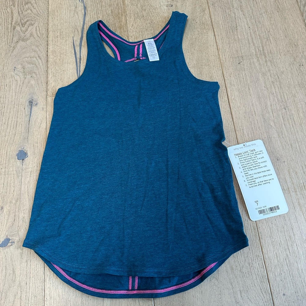 New with tags ivivva happy livin tank size 7